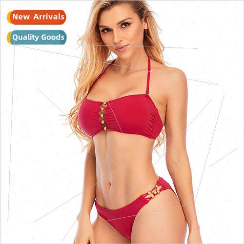 2022Europe Swimsu Women Triangle Bikini Two Piece Swimsu Sex