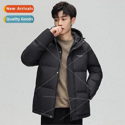 Winter new hooded down jacket men big yards wh thickened war