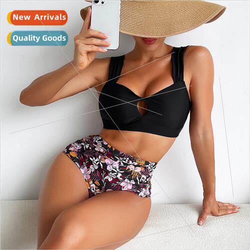 Swimwear New Bikini Swimsu Spl Printed Triangle Swimsu Europ