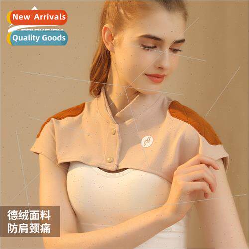 Autumn and winter de velvet shoulder pads ladies air-condion
