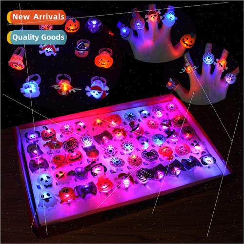 Halloween Christmas ring light-up ring cute cartoon finger r