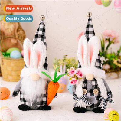 Easter bunny 2023 new black whe plush gnome whe beard old ma