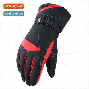 winter thickened Warm gloves screen padded touch cotton mens
