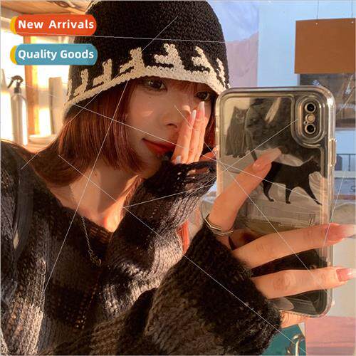 mple black whe Mori system hand-knted fisherman hat female s