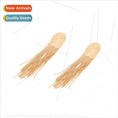 ZA exaggerated light luxury wind long copper chain tassel ea