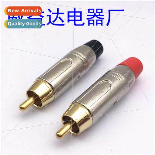 ckel body gold-plated RCA male plugs Aluminum shell RCA audi