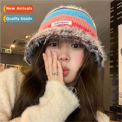 Colorful fisherman hat female autumn winter warm ear protect