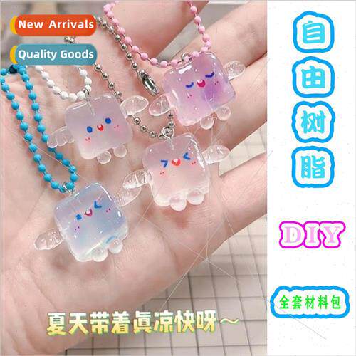 same free resin DIY clay crystal clay ins bag keychain trans