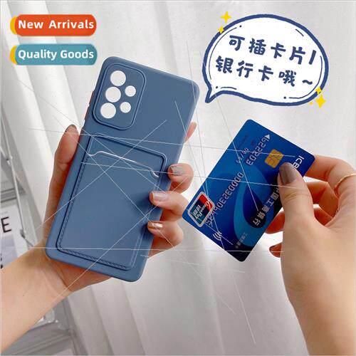 适用Samsung A54 all-in-one card case A14 colorful buttons A3