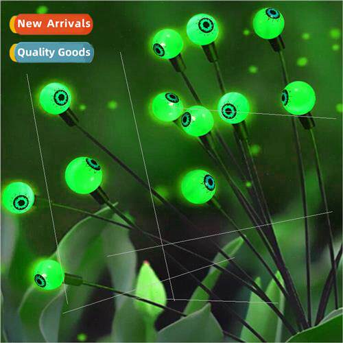 led solar eyeball lights halloween ghost eye ground plug lig