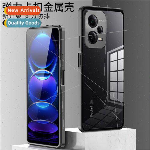 适用redmi note13pro metal frame pop buckle single sided phon