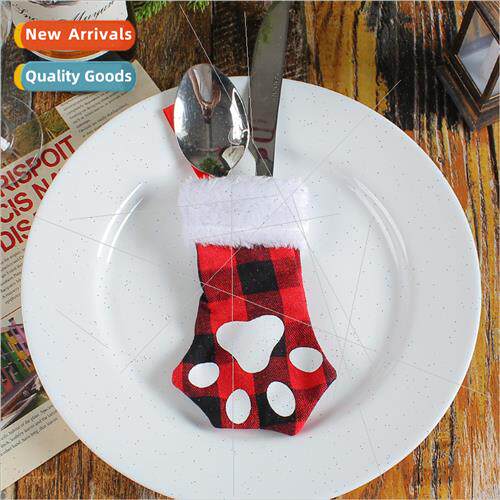 New Cat Paw Knife Fork Set 2023 Christmas  Bag Restaurant Ba