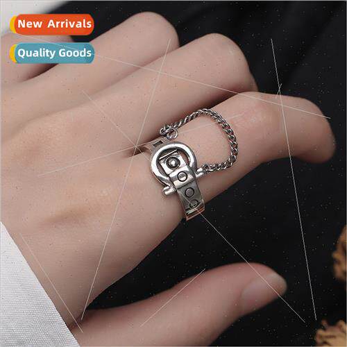 ins retro hip-hop open ring female fashion Korea cool handso