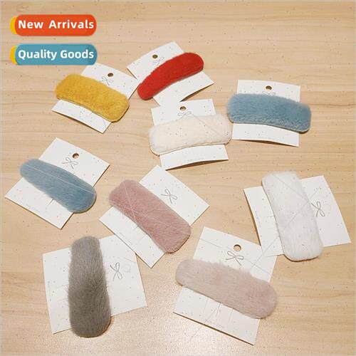 New wash face hundred wh plush hairpin autumn winter side ba