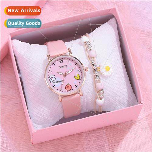 gaiety new ladies is wind pu bwatch bracelet combo set stude