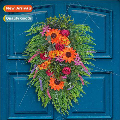 New Harvest Festival Country Home Decor Wreath Faux Autumn C