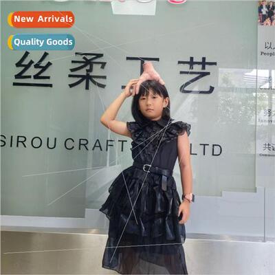 Adult Adams Family cosplay clothing saree Wednesday Adams bl
