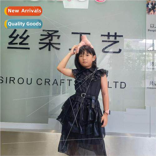 Adult Adams Family cosplay clothing saree Wednesday Adams bl
