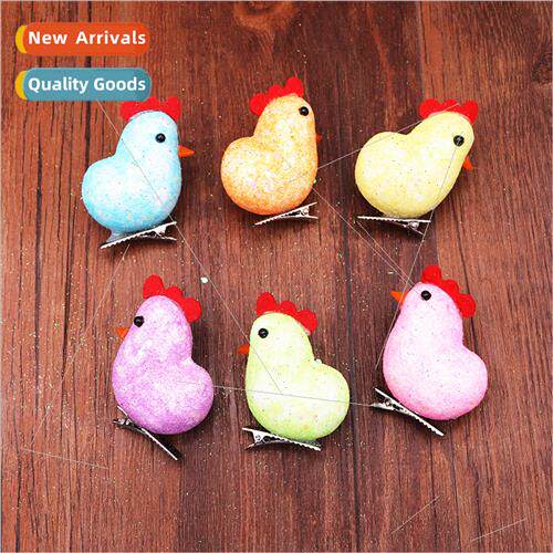 Easter Day Products 6.5cm Foam Gold Dust Resurrection Chick