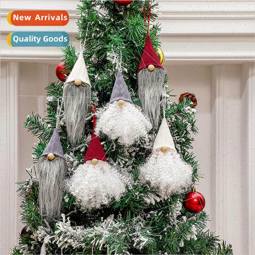 Model faceless old man pendant Christmas e decorations scene