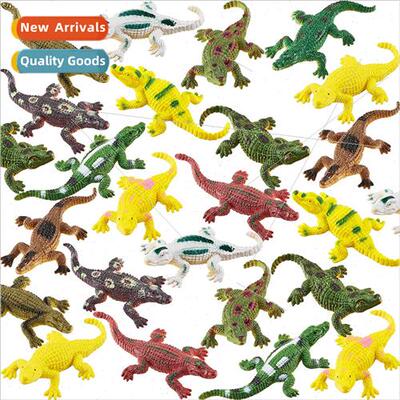 12 Crocodile Animal Models SpoToys Reptiles Colorful Crocodi