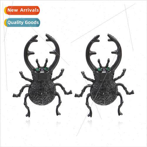 Fashion creative insect earrings baking paint personaly exag