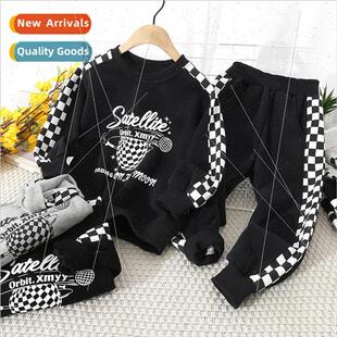 fall thin whe new checkerboa black spring handsome 2022 boys