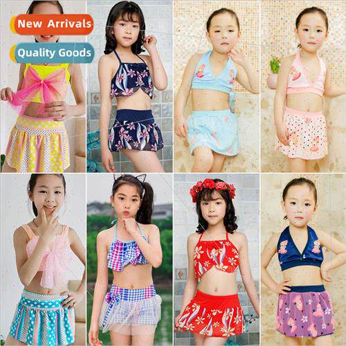 Girls swimsus  small and medium-sized children spl flat pant