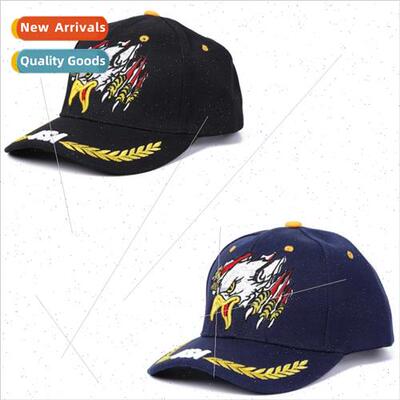 adult baseball cap embroidered eagle American flag sun hat m