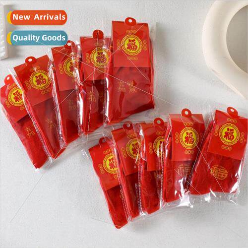 Individually wrapped red socks natal socks solid color weddi
