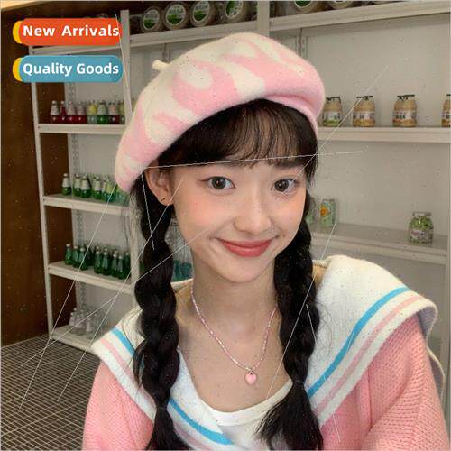 Milk Hoo Hoo sweet knted beret female winter warm big head a