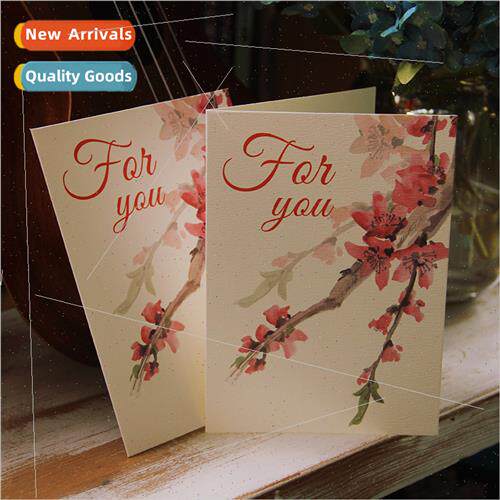 Send Envelope Chinese Vintage Flower Greeting Card Valentine