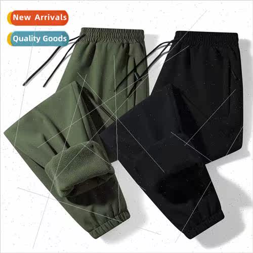 Thickened thickened windprowaterprosoft shell casual pants m