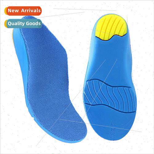 Foot arch pad PU orthopedic insoles适用children flat feet in