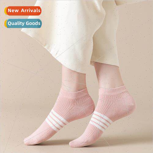 2023 spring summer socks antibacterial anti-odor striped wom