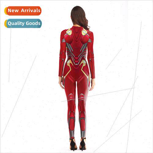 202Europe Avengers Iron Man New Nano Battle Su Printed Jumps