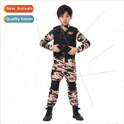 Kids Boys Navy  Forces Navy SEALs Career Dress Halloween Par