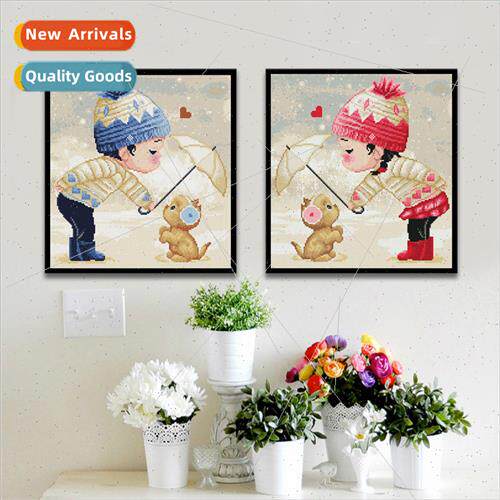 Love  Boy Girl Cross Stch Full Stch Handmade mple Cross Stch