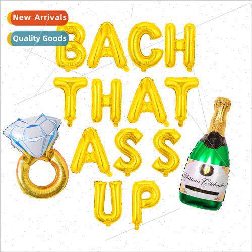 BachThatAssUp Alphabet Aluminium Film Balloon Set Bacheloret