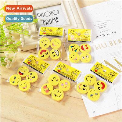 Korea stationery cartoon cute smiley eraser creative express