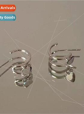 che ins tide double layer love earrings female hundreds fash