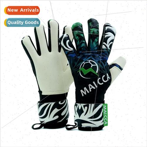 Soccer goalkeeper gloves wh finger guards adult game goalkee
