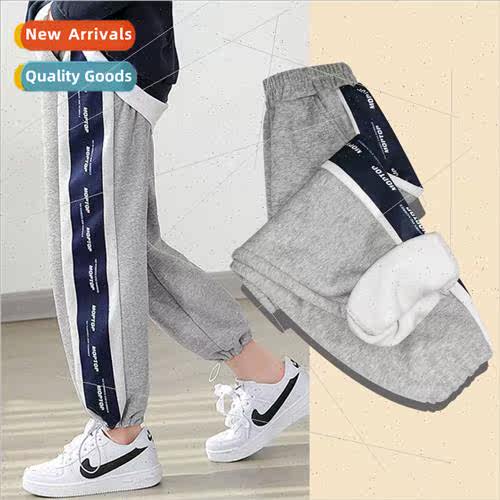2023 autumn  of girls sweatpants childrens padded pants male