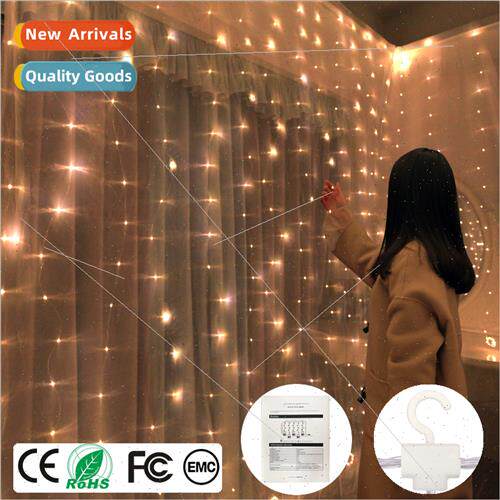 source led copper wire light string 3*3 net red girl heart r
