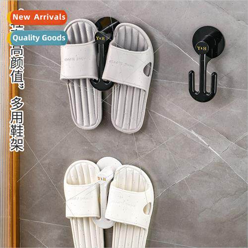 Slipper rack wall hanging bathroom bathroom shelves toilet h