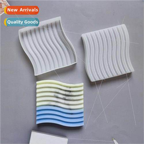 Drip glue wave coaster square 312 kchen utensil shop silicon