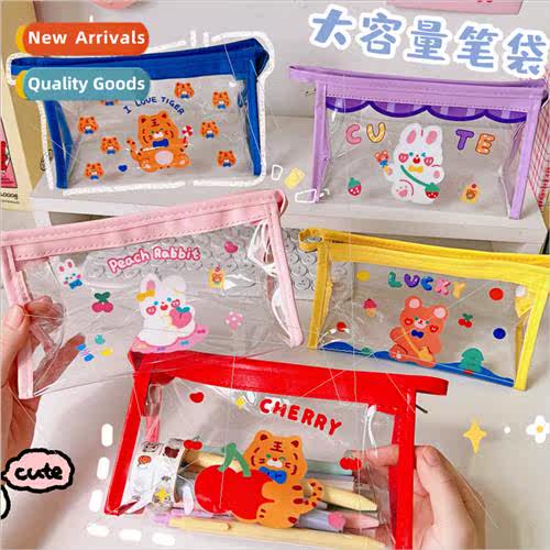Cosmetic bag female transparent portable large-capacy cosmet