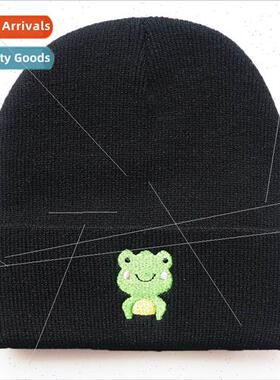 Male female students hip-hop cute frog cartoon warm cap Frog