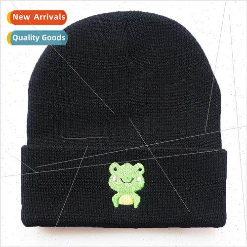 Male female students hip-hop cute frog cartoon warm cap Frog