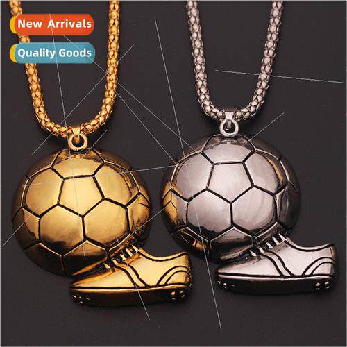 Europe Uned States football necklace gold football boots sil